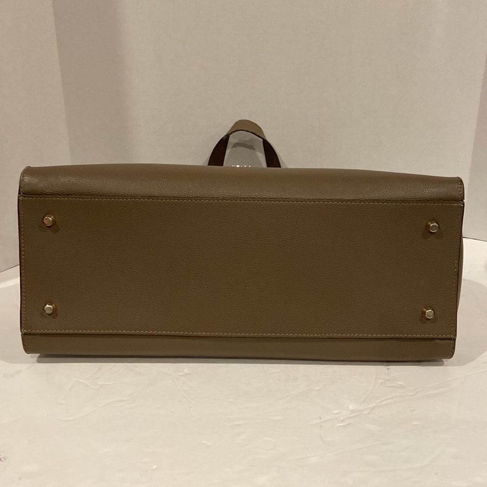 Reiss Large Chancery Leather Grab Bag in Grey - Picture 7 of 12